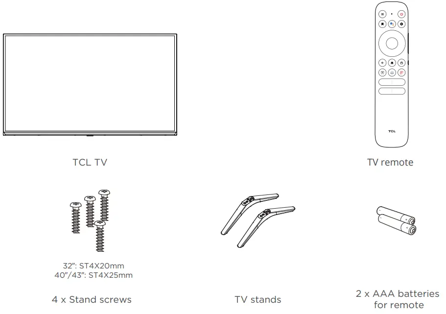 TCL S Series Smart Android TV - TV remote