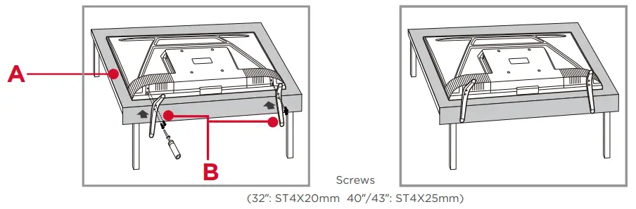 TCL S Series Smart Android TV - stand
