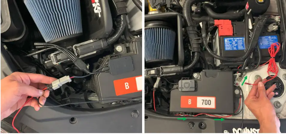 VELOSSA TECH 2022+ Honda Civic Si-Sport Big Mouth Lit Kit Ram Air Intake Snorkel - Big Mouth Wiring 3