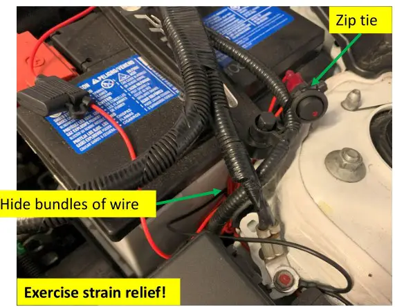 VELOSSA TECH 2022+ Honda Civic Si-Sport Big Mouth Lit Kit Ram Air Intake Snorkel - Big Mouth Wiring 5