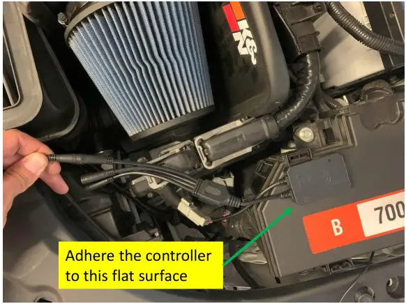 VELOSSA TECH 2022+ Honda Civic Si-Sport Big Mouth Lit Kit Ram Air Intake Snorkel - Controller Location