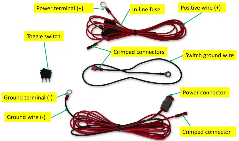 VELOSSA TECH 2022+ Honda Civic Si-Sport Big Mouth Lit Kit Ram Air Intake Snorkel - Wiring Harness