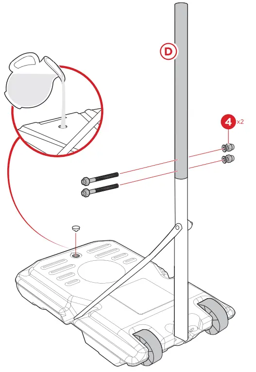 bcp SKY6250 Kids Clear Backboard Basketball Hoop - Product 1