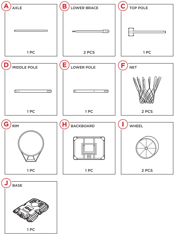 bcp SKY6250 Kids Clear Backboard Basketball Hoop - Tool 2