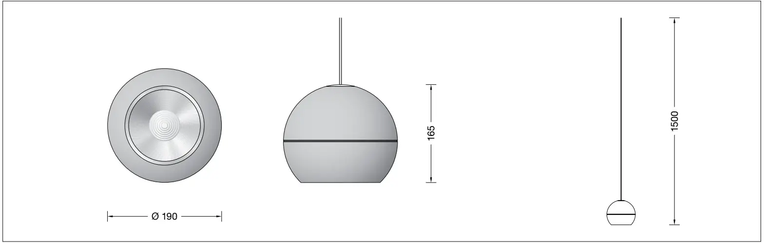 BEGA 51206.5 NEUE LEUCHTE System Pendant Luminaire - FIG