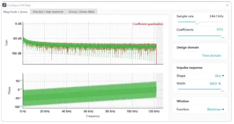 Coefficient quantization