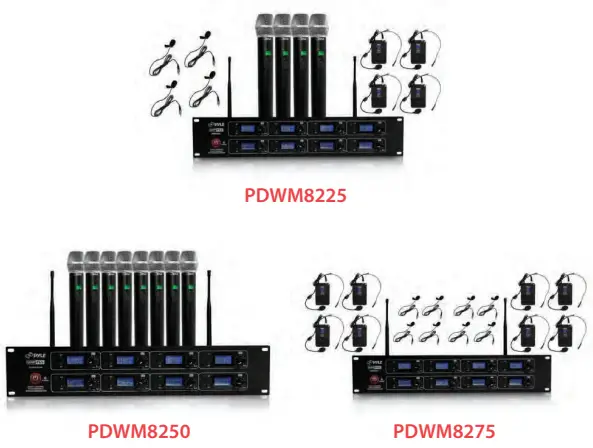PYLE PDWM8225 Wireless Microphone System