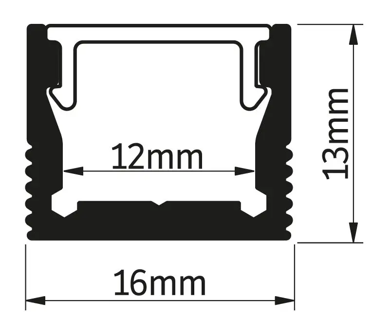 HALCYON XS1613 Mini Standard Premium Surface Mount- Recessed Aluminium Profile Instruction Manual-fig-2
