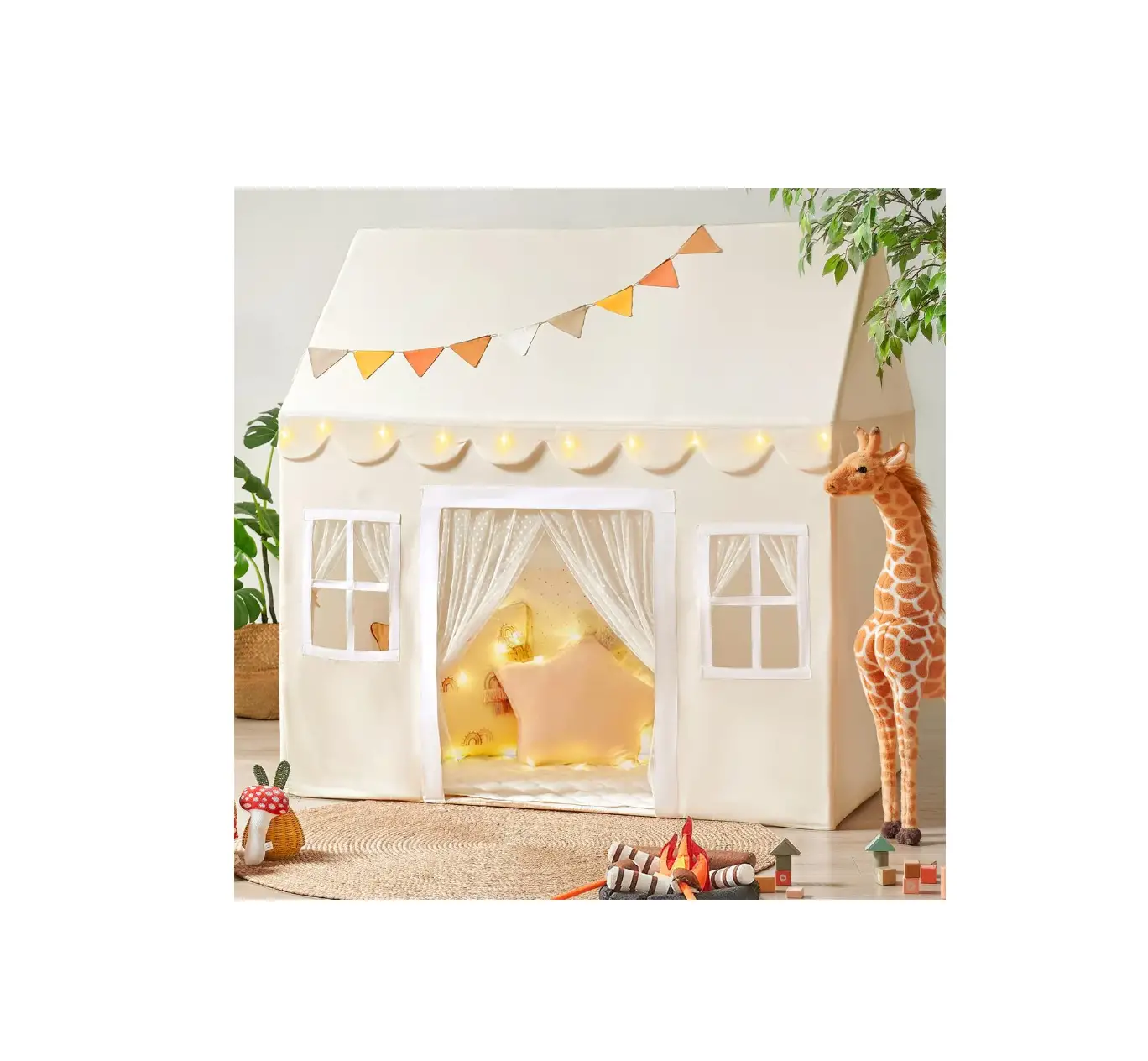 Tiny Land Tent 2006 White Canvas Playhouse Instructions