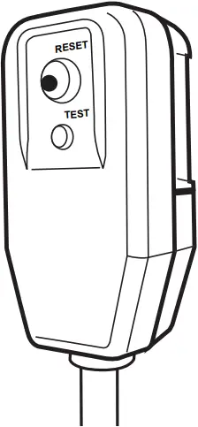 GE APPLIANCES APCD07 - Test & Reset button