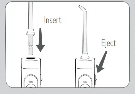 waterpik WF-11 Water Flosser - Inserting