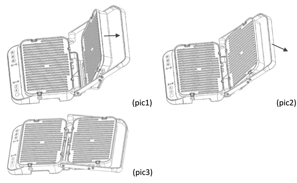 FRIGIDAIRE ECG426 Digital 5 In 1 Contact Grill - Control panel 1