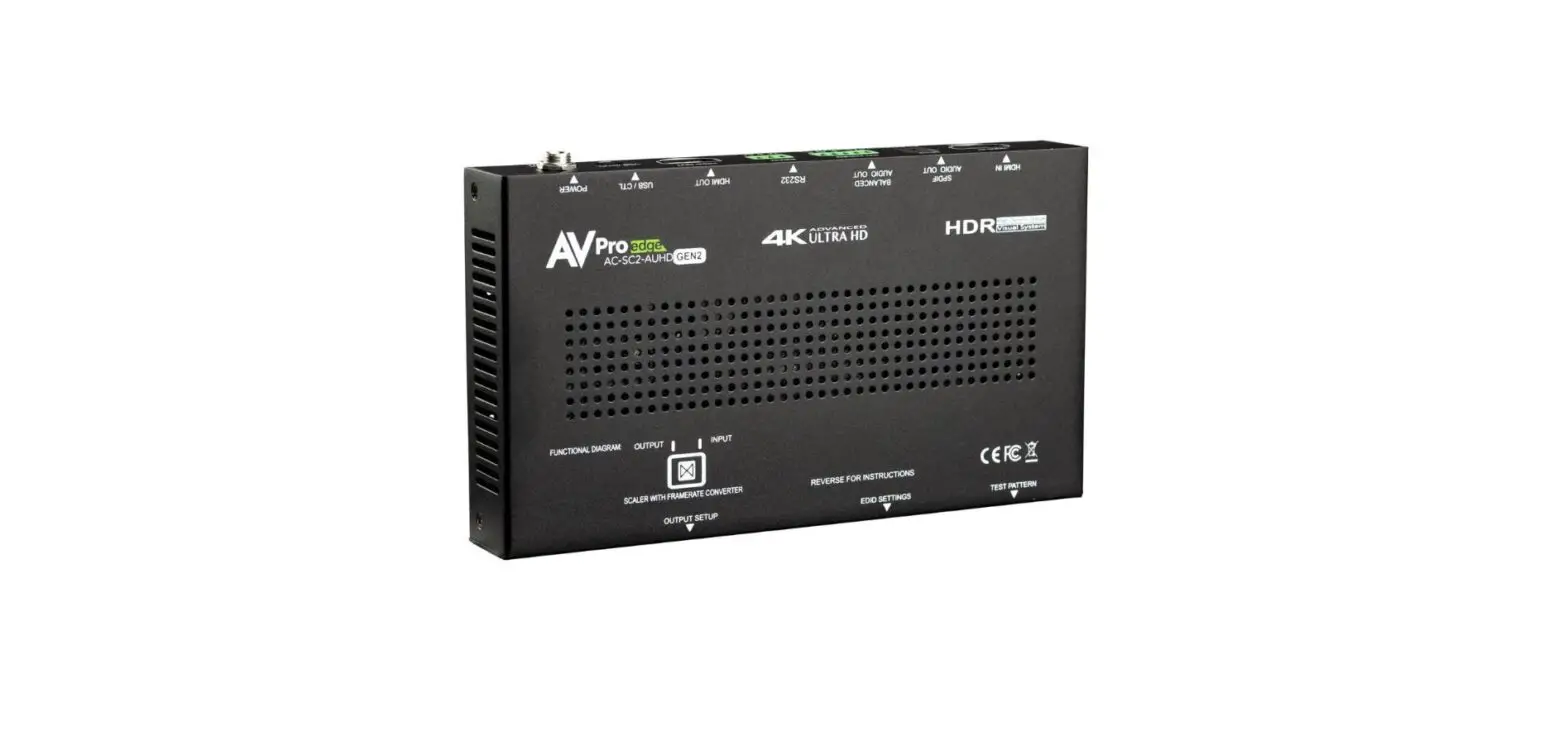Avpro Edge Ac-sc2-auhd-gen2 Ultimate Toolbox 18gbps Up/down/adaptive Scaler Edid Manager Audio De Embedder User Manual Avpro Edge Ac-sc2-auhd-gen2 Ultimate Toolbox 18gbps Up/down/adaptive Scaler Edid Manager Audio De Embedder User Manual