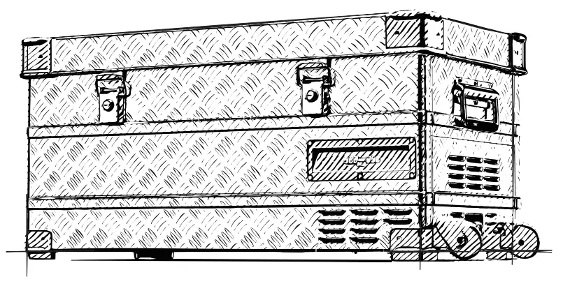 Brass Monkey GH-2076 42L Metal Dual Zone Portable Fridge or Freezer