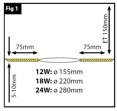 Eterna-KFLATDL12-Colour-Temperature-Selectable-Recessed-Flat-LED-Downlights-FIG- (5)