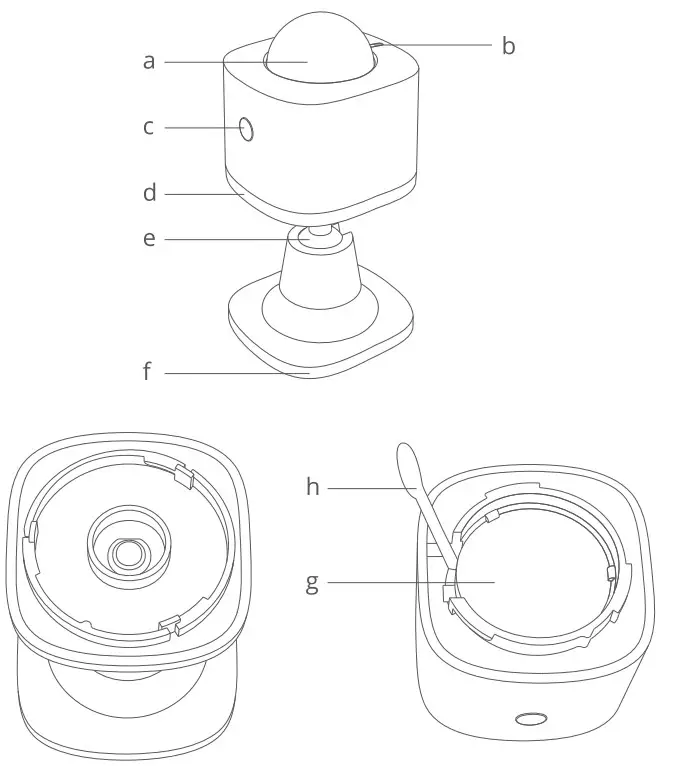 Govee H5121 Motion Sensor - Parts Name