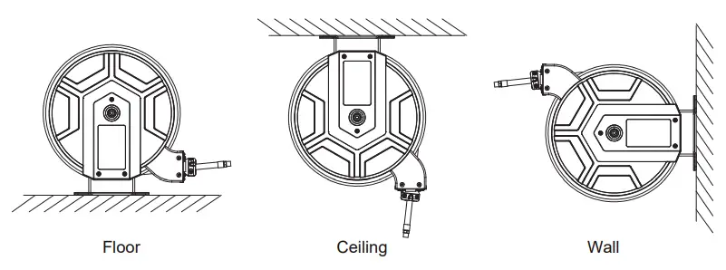 macnaught M3D SSAW 5050 Slow Retraction Series Double Guide Arm Spring Driven Safety Hose Reel - fig2