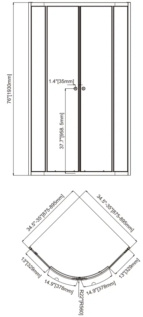 ANZZI SD AZ050 01 Glass Shower Door - Part 2