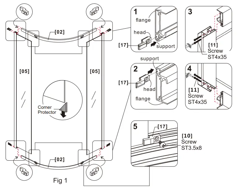 ANZZI SD AZ050 01 Glass Shower Door - Part 3