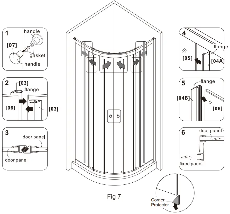 ANZZI SD AZ050 01 Glass Shower Door - Part 9
