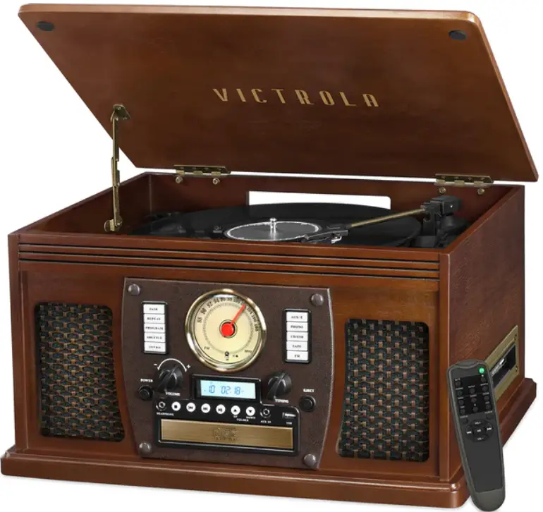 VICTROLA VTA-600B Wooden 8 In 1 Nostalgic Record Player product