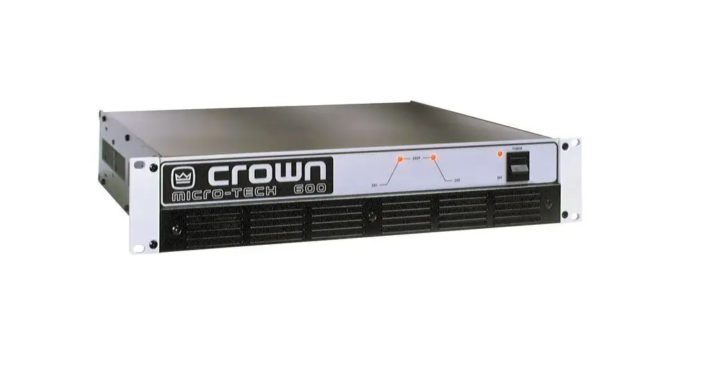 Crown Q42549-8 Micro Tech 600 Amplifier User Manual