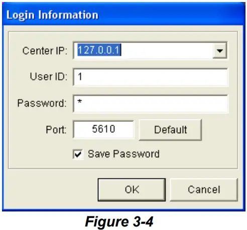 GeoVision GV CMS Series V2 Professional Central Monitoring System CMS Software - Login Information