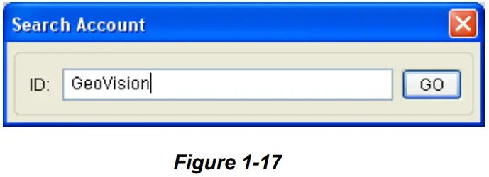 GeoVision GV CMS Series V2 Professional Central Monitoring System CMS Software - Search Account