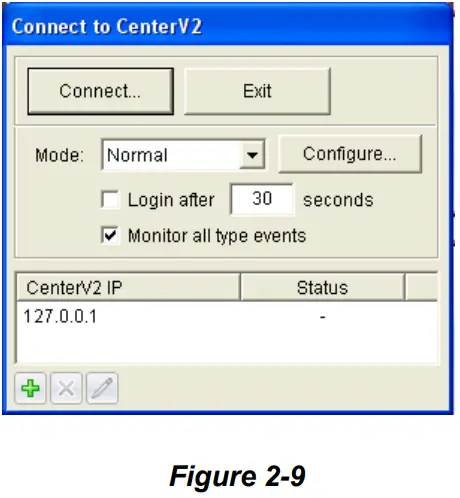 GeoVision GV CMS Series V2 Professional Central Monitoring System CMS Software - dialog box appears