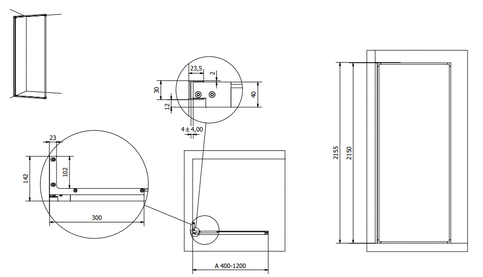 INR Edge 20 Shower Wall featured