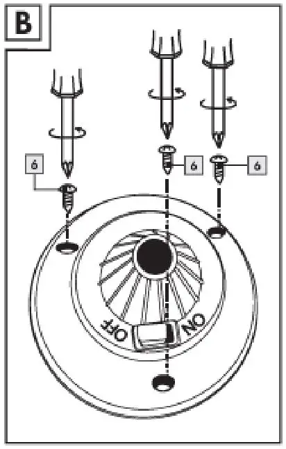 Coopers OF STORTFORD L447 Set of 2 Solar Fibreoptic Butterfly Stakes - Figure B