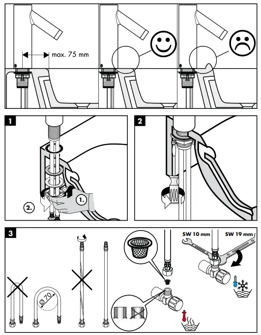 AXOR Starck 10101XXX Electronic Basin Mixer - Figure1