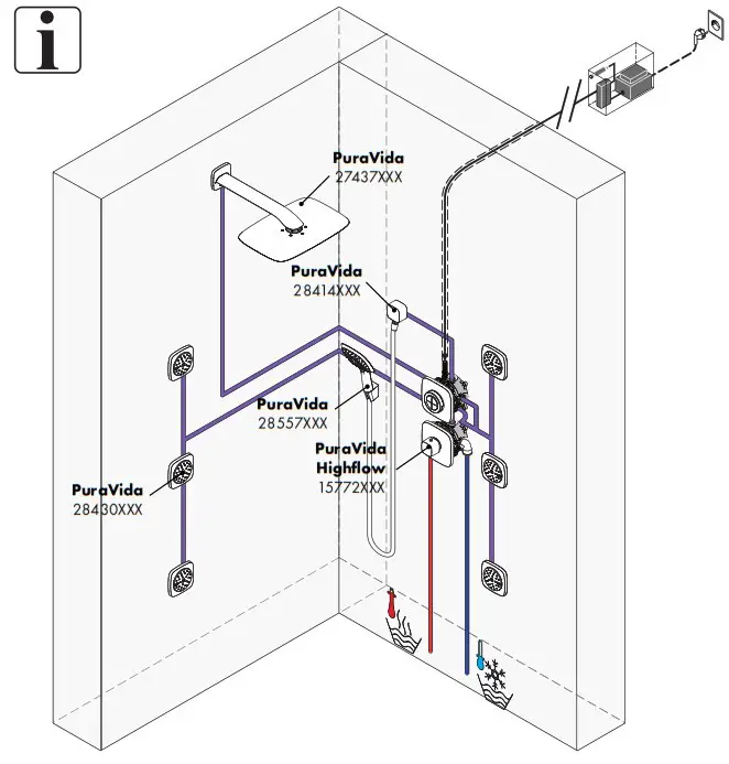 hansgrohe 15776XXX PuraVida iControl Mobile - overview 1