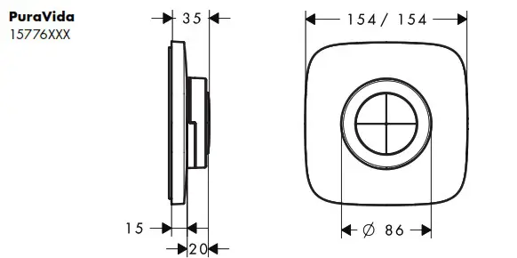 hansgrohe 15776XXX PuraVida iControl Mobile - overview 13