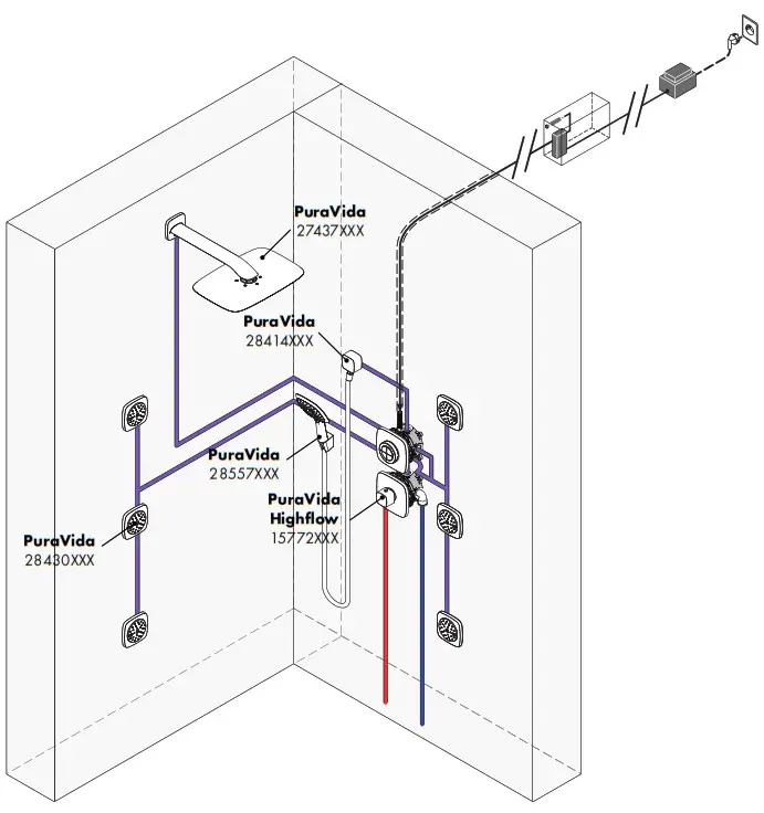hansgrohe 15776XXX PuraVida iControl Mobile - overview 2