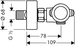 hansgrohe RAINDANCE Shower Set - Dimensions 9a