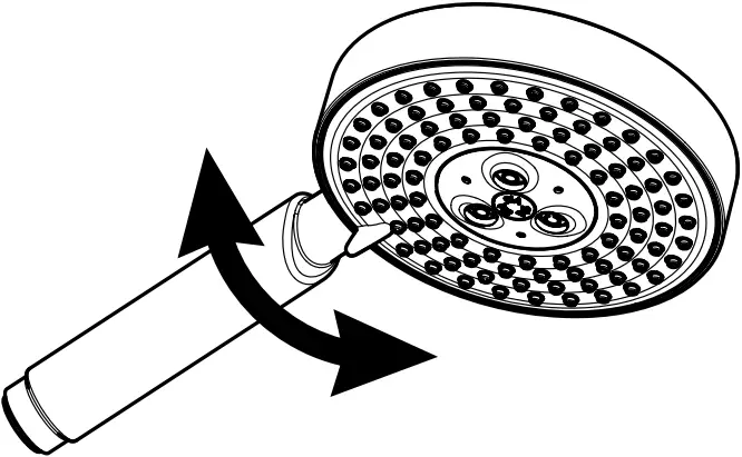 hansgrohe RAINDANCE Shower Set - Operation1