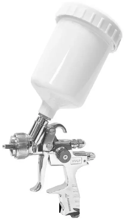 AIRBASE EATSPGSF1P Professional Solid Finish HVLP Pneumatic Spray Gun