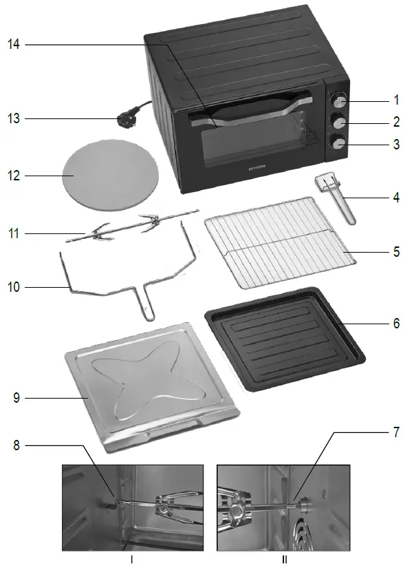 SEVERIN-TO-2073-Baking-and-Toast-Oven-fig-1