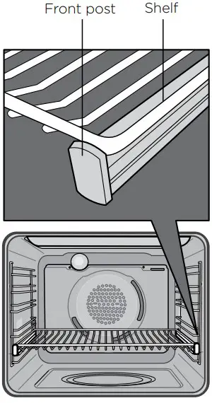 Installing the oven accessories