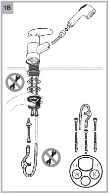 CORNAT SP-EHM-BR Single Lever Sink Mixer A1c