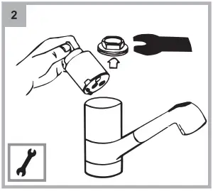 CORNAT SP-EHM-BR Single Lever Sink Mixer B2