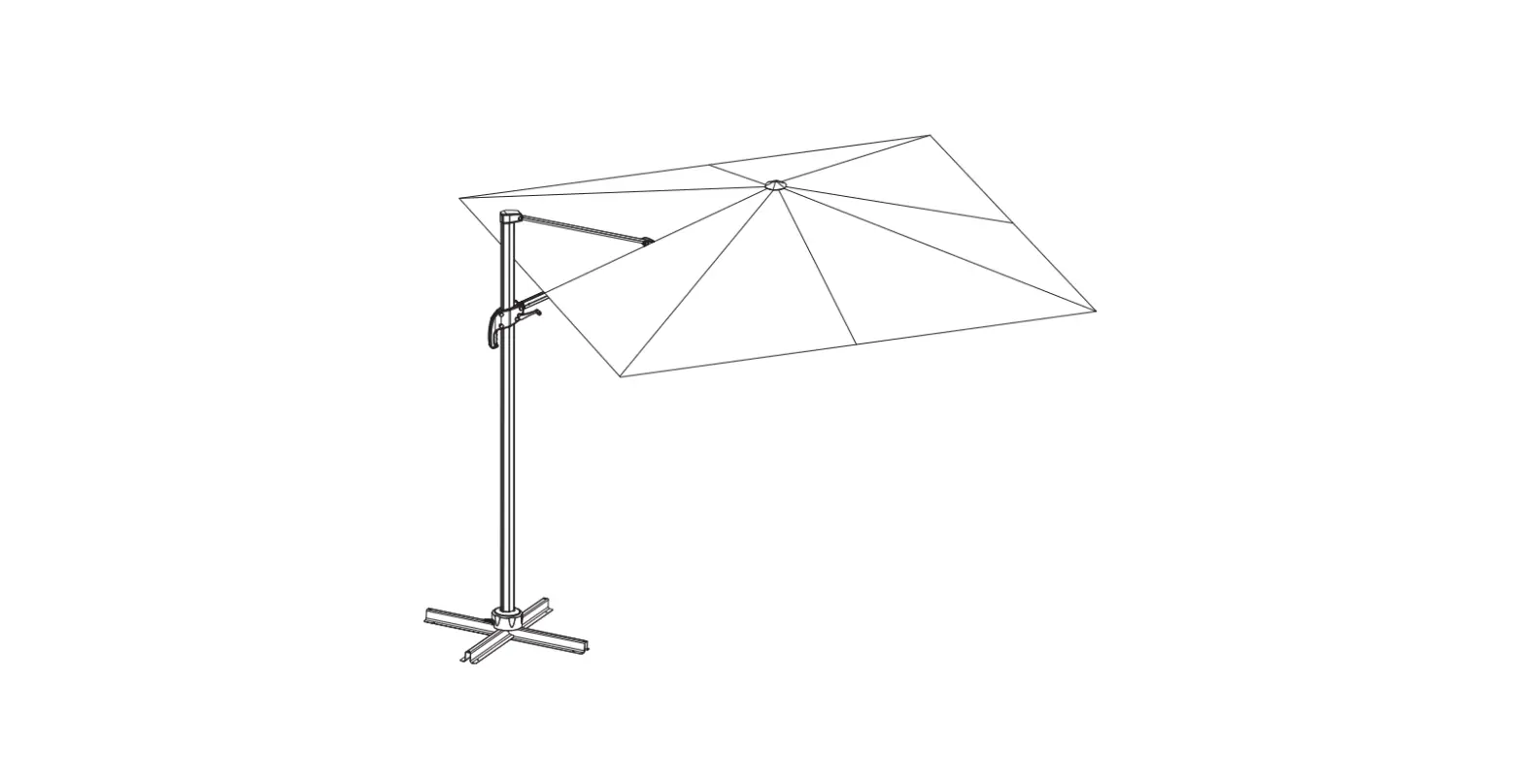 Naterial 3276000689911 Series Garden Umbrella Instruction Manual Naterial 3276000689911 Series Garden Umbrella Instruction Manual