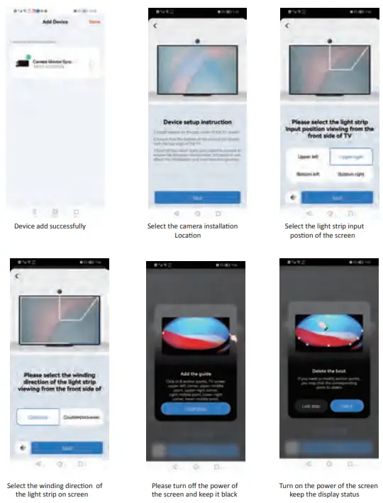 tuya TV01RGB TV LED Backlight with Camera - Mode 1