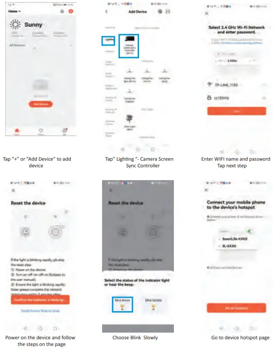 tuya TV01RGB TV LED Backlight with Camera - devices