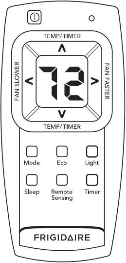 FRIGIDAIRE FHTC123WA - REMOTE CONTROL 2