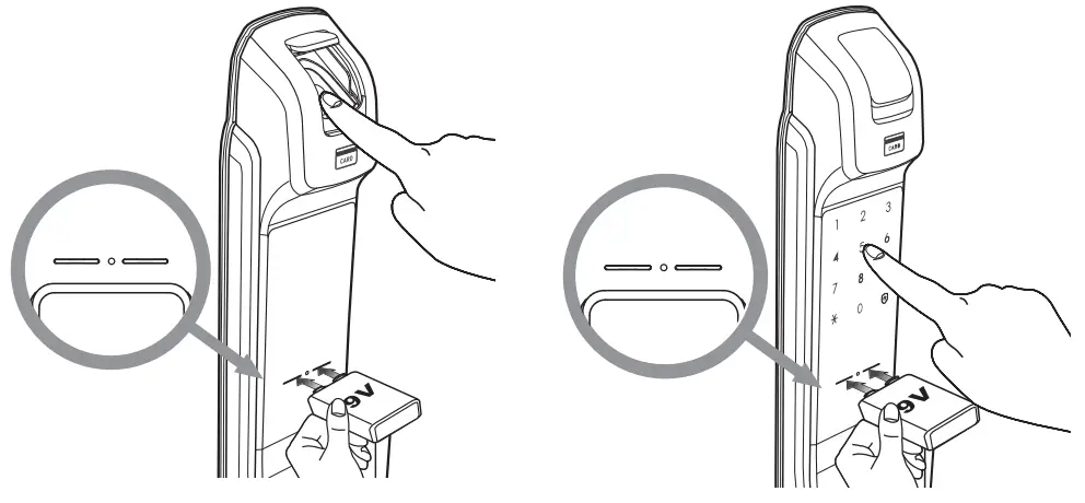Opening the Door Using an Emergency Battery