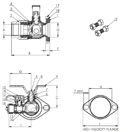 Webstone-4141-Series-Full-Port-Forged-Brass-Uni-Flange-Ball-Valves-20
