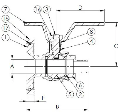 Webstone-4141-Series-Full-Port-Forged-Brass-Uni-Flange-Ball-Valves-8