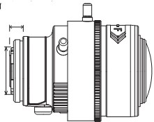 i-PRO WV-S1132 Network Camera - Protruded portion from flange face